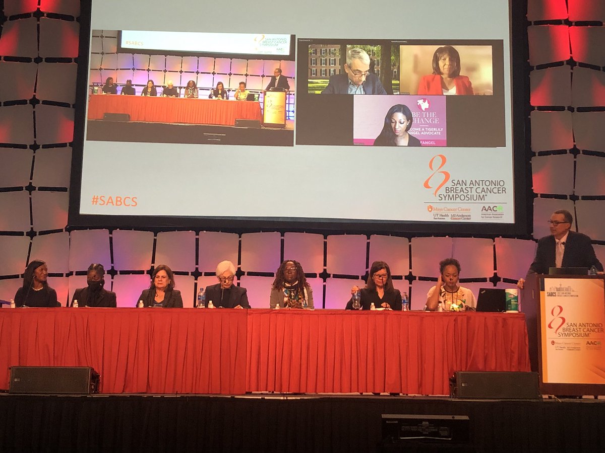 msheenmd's tweet photo. Powerhouse panel on equity in cancer research #SABCS21 #bcsm @tigerlilycares https://t.co/1XYJmzbgwJ