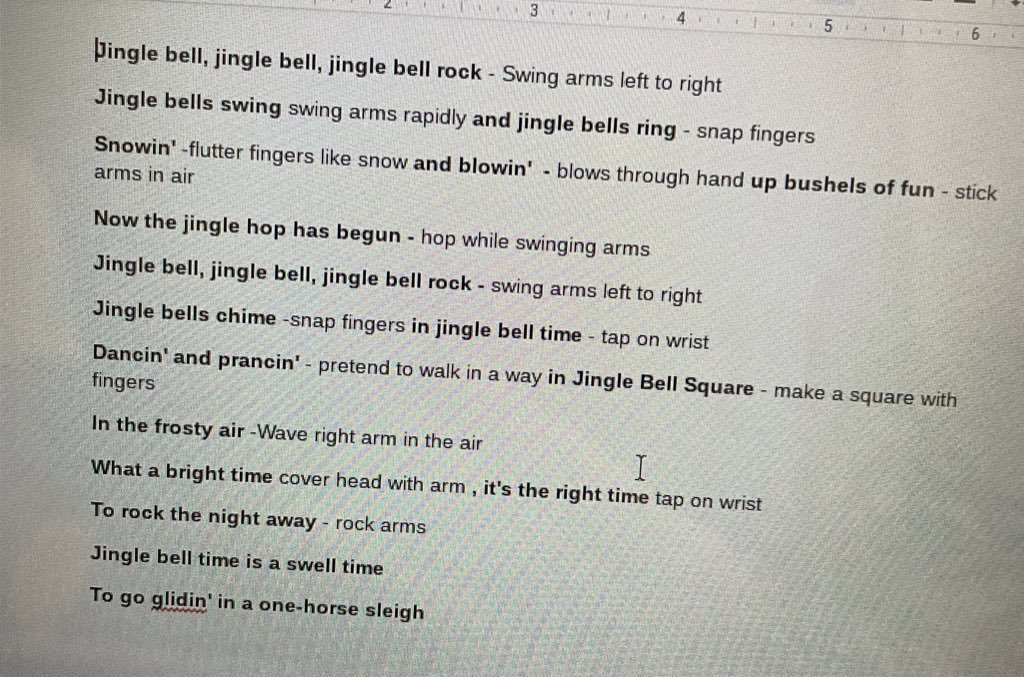 MsLuciaRoberto's tweet photo. Today, I gave students a work period for their Xmas dance assignment! One student had a strategy to help him practice - write out the lyrics &amp; the dance moves for each lyric 👍🏻 💃 #Grade7 #Grade8 #splitclass #dance #xmas @GSHEP_DPCDSB https://t.co/dsBeLooLyJ