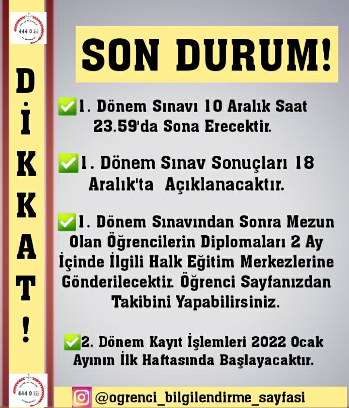 meb acikogretim bilgilendirme sayfasi acikogrtimlise twitter