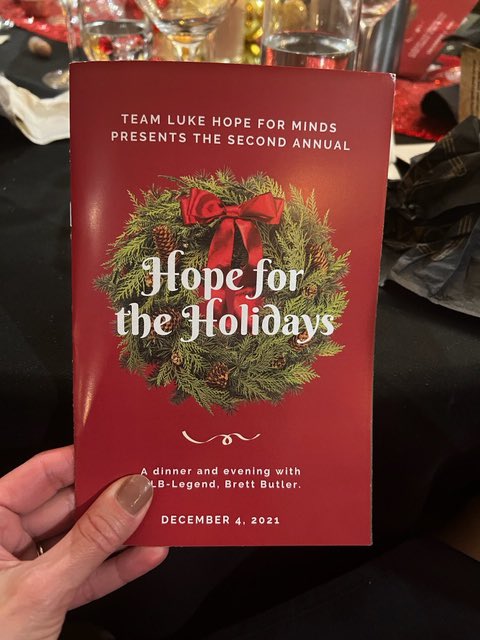 TeamLukeHFM's tweet photo. #TuesdayWithTim “Sat., I was surrounded by 175 friends at our “Hope for the Holidays” event.
It was a huge success! The best part was the inspiration from Brett Butler, Corey Williams & Chris Carlson who reminded me again why I continue to steward #LukesLegacy through TLHFM… https://t.co/y0aWkrXbw1