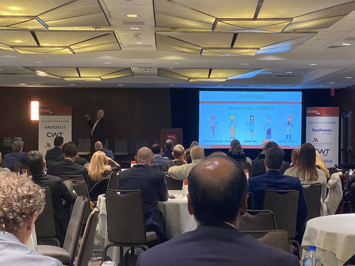 carostrachan's tweet photo. Great to hear from Sam @foxworldtravel as a relative newcomer to the #businesstravel space sharing his analogy for blockchain and taking many questions from a tenured audience #freshvoices 
#thebeatlive https://t.co/tbrZc5lfpr