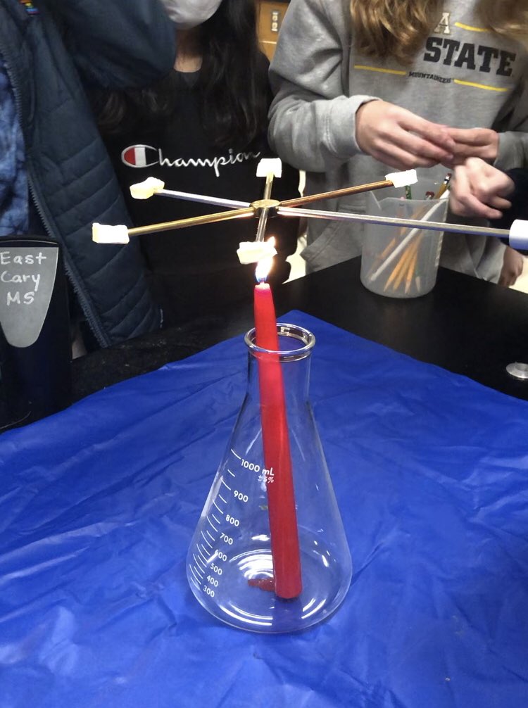 SigmaMan's tweet photo. What a blast it was today demonstrating for my students the thermal coefficients of various metals 😃 #ECMS #ECMMScience #IMPStrong https://t.co/fUvc90h0Ge