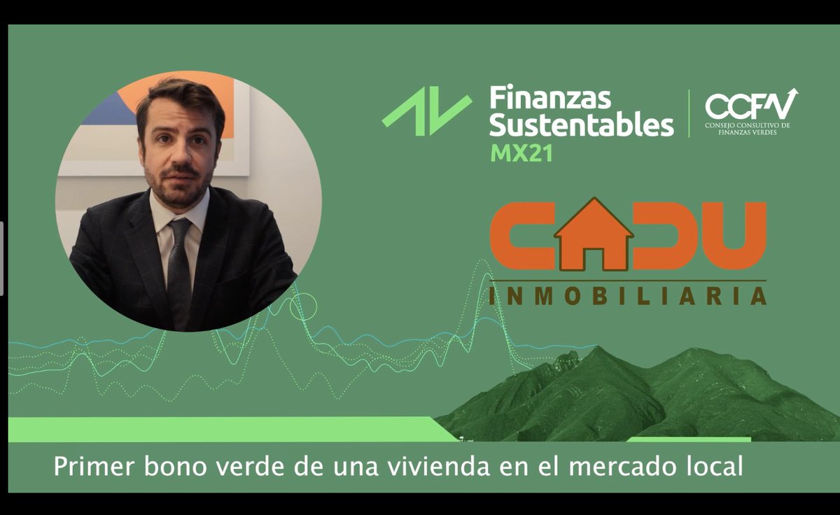 CMFSostenibles's tweet photo. @CADUsustentable: Primer #bonoverde de una empresa constructora de vivienda 🏠 colocado en el mercado local https://t.co/3PygFNKQVi