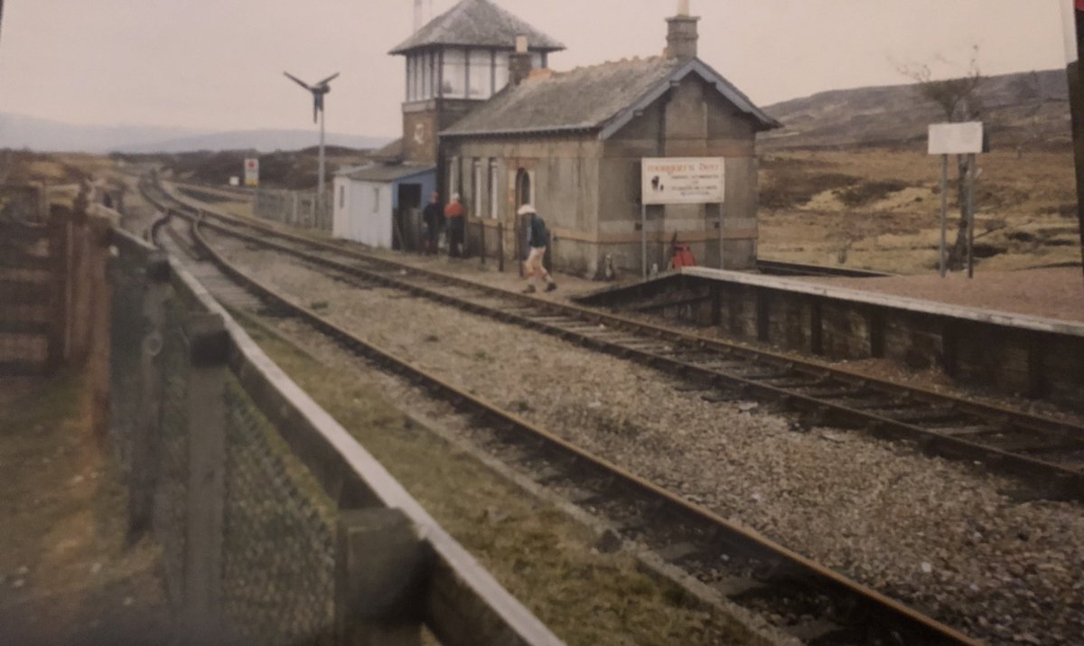 A view of Corrour Station in 1996 when doing the <a href="/TGOMagazine/">The Great Outdoors</a> Challenge. We stayed in what was a bunkhouse in the station buildings. <a href="/CorrourStation/">Corrour Station House</a> <a href="/moorofrannoch/">Moor of Rannoch Restaurant & Rooms</a> <a href="/NetworkRailSCOT/">Network Rail Scotland</a> <a href="/ScotRail/">ScotRail</a> <a href="/CalSleeper/">Caledonian Sleeper</a> <a href="/rannochfriends/">Friends of Rannoch</a>