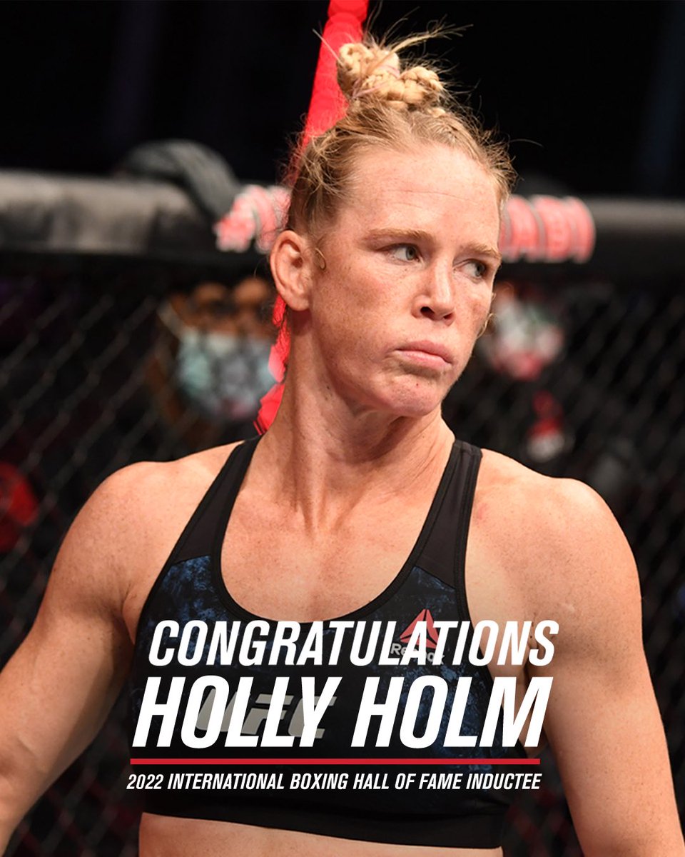 danawhite's tweet photo. Congrats @HollyHolm on being inducted into the International Boxing Hall of Fame!!!!! https://t.co/FEFnwXkq5N