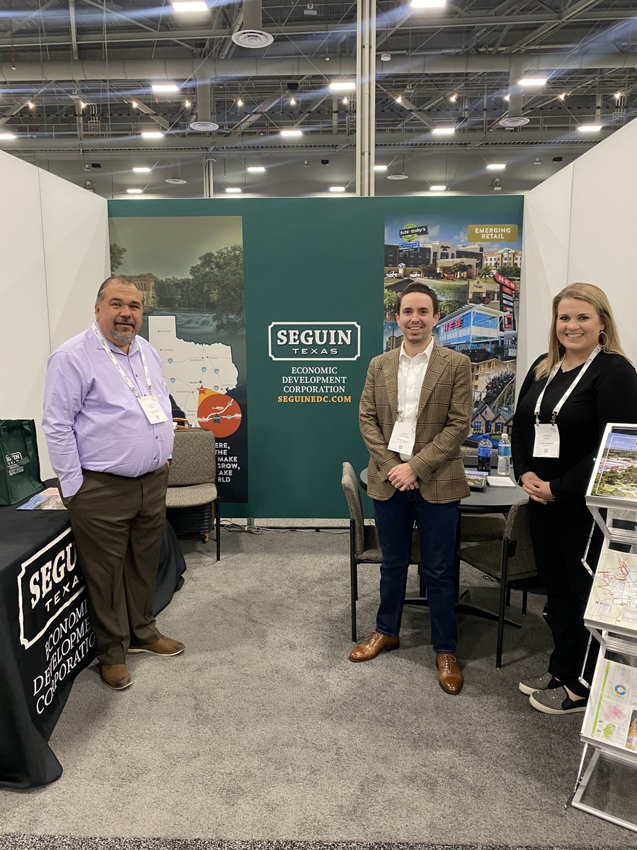SeguinEDC's tweet photo. Excited to be at #ICSCHereWeGo! Visit us at booth 740 to learn about the exponential growth happening in #SeguinTexas. #ICSC #RealEstate #Retail https://t.co/X9fPZLykVa