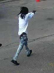 kcpolice's tweet photo. This shooter opened gunfire after a funeral.

Help us find this suspect, and you can get cash, remaining anonymous. Learn more about the shooting on our Busted page - https://t.co/NGLUzT4lVA. https://t.co/UPNz2nMo7o