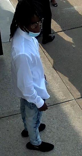 kcpolice's tweet photo. This shooter opened gunfire after a funeral.

Help us find this suspect, and you can get cash, remaining anonymous. Learn more about the shooting on our Busted page - https://t.co/NGLUzT4lVA. https://t.co/UPNz2nMo7o