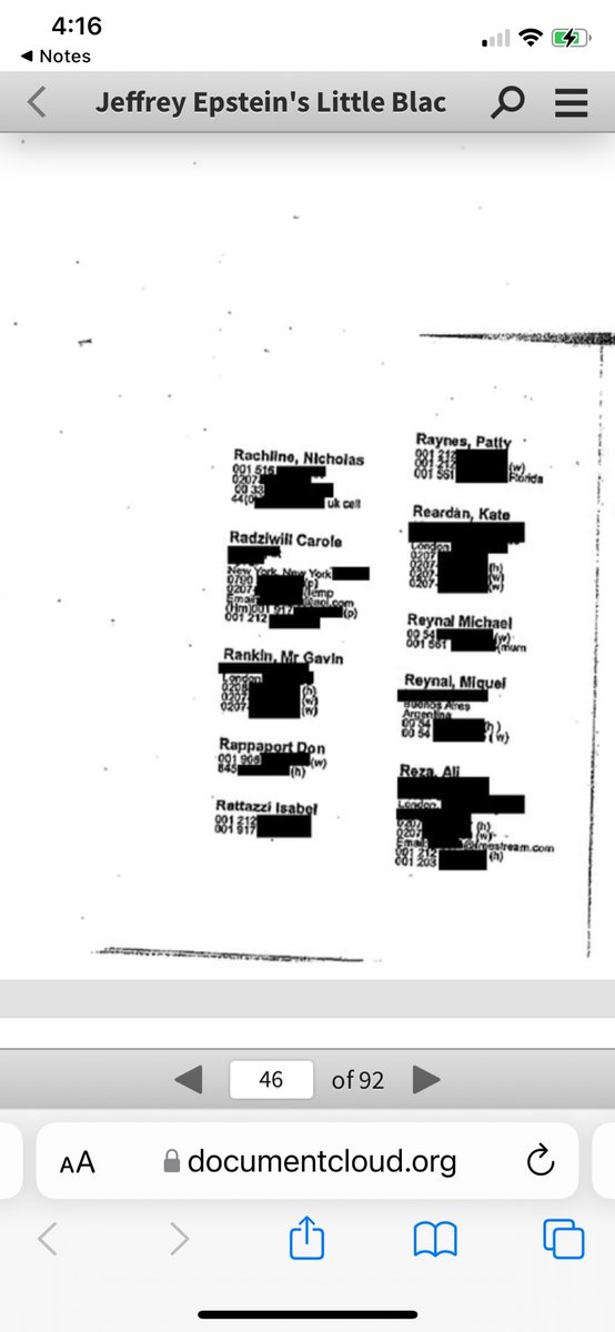 mentionitallB's tweet photo. Following the #GhislaineMaxwellTrial I stumbled upon this unverified link to #Epstein ’s alleged “black book” take a look to see which former #RHONY star is listed 
[again I do not know how to verify this so it’s purely speculation, I will share the link] https://t.co/SVYbeYZ1av