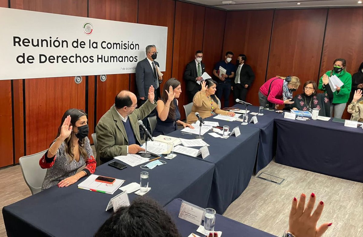 sylbeltrones's tweet photo. Hoy en la Comisión de Derechos Humanos aprobamos las 9 termas para elegir a l@s integrantes del Consejo Consultivo de la @CNDH. https://t.co/6P1LkEEmXZ