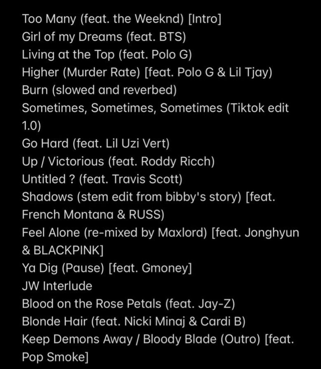 DhzRM7's tweet photo. BREAKING🚨: Confirmed tracklist for Juice WRLDs album "Fighting Demons" https://t.co/7jSakv3z7T