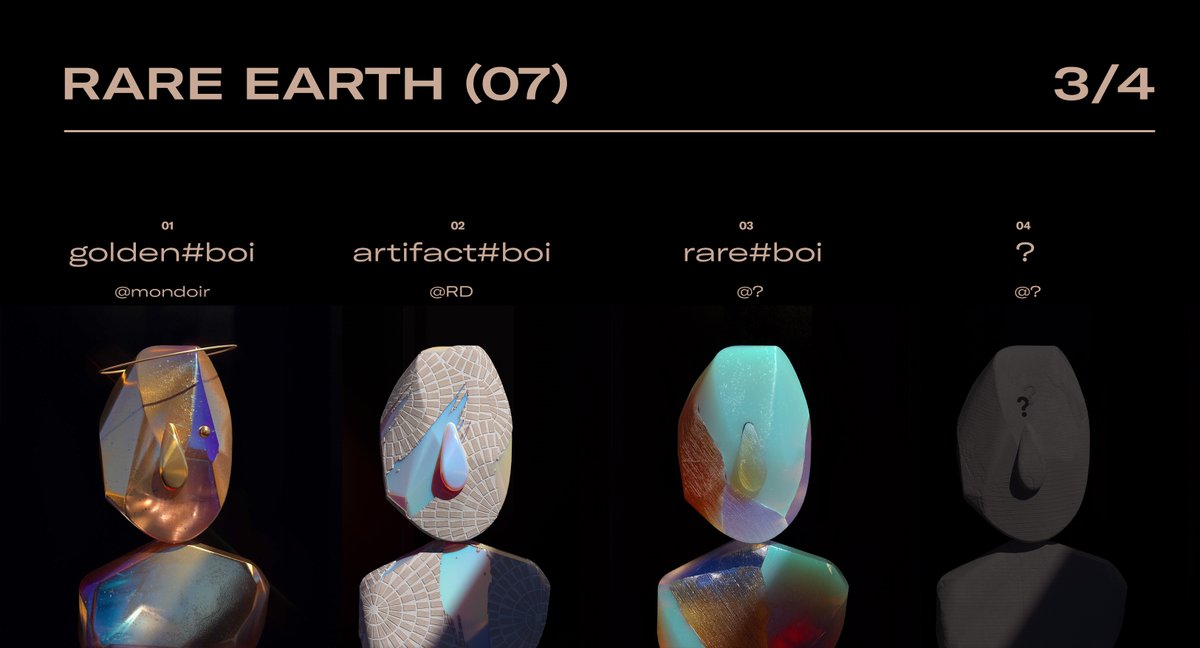 rare#boiz ... a 4 1/1 limited series...who's gonna have 3/4? This series is tracking to have some of the most important collectors of the project, already well on their way with <a href="/mondoir/">Mondoir</a> and <a href="/RogerDickerman/">RD</a> 💎👀✨