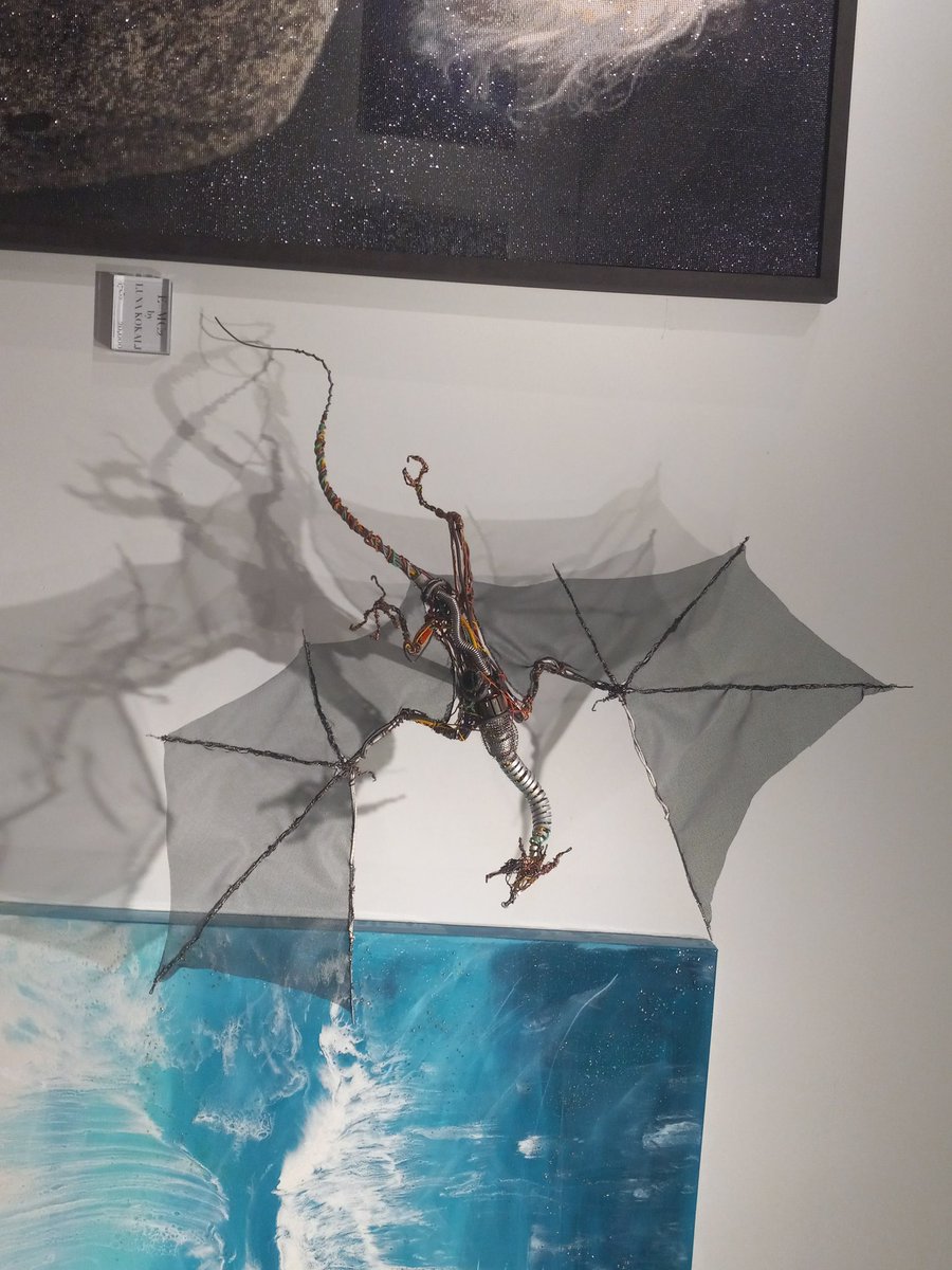 Palm Beach Artist has amazing talents would live to create  an NFT what do you think on display at The Galery Lounge Boca Raton Florida. Dm me if interested 1 of a kind. Rare