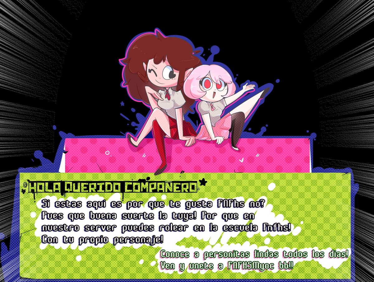 Fnfhs_MyOc's tweet photo. ☆¿Te gusta cantar al ritmo del Funkin?☆

¡¡BIENVENIDO A FNFHSMYOC!!

#FNFHS #FNFHSMyOc 

Link del server: https://t.co/WElJ4OUM6V https://t.co/ZQoxvOGEf0