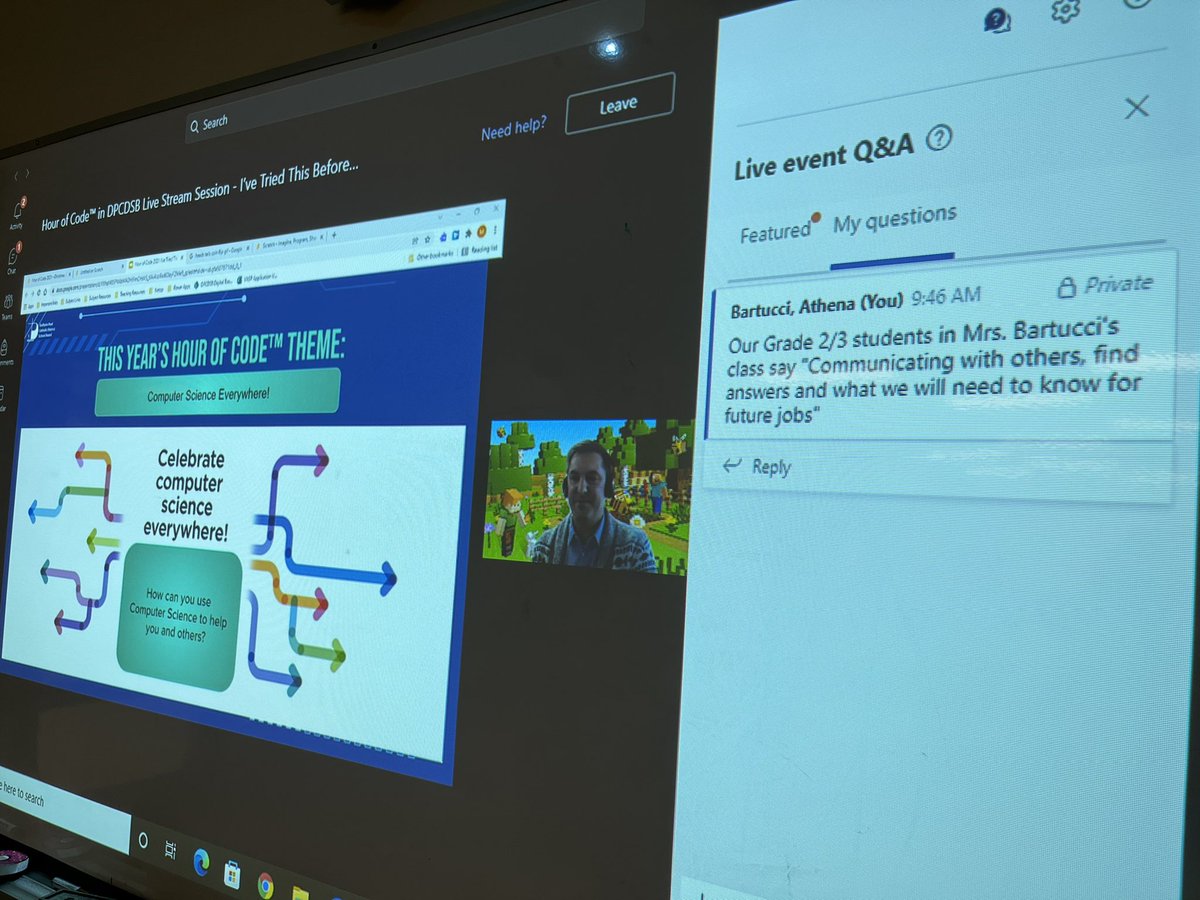 A_Bartucci's tweet image. Thank you @DPTechTeam for our coding session with @scratch Ss we’re so excited! Ss we’re encouraged to support one another & showed resilience when problem solving! #ComputerScienceEducationWeek
@StClareDP