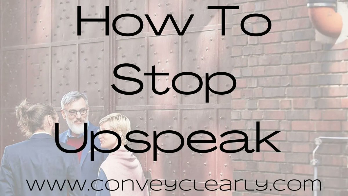 How to stop upspeak.

conveyclearly.com/2018/10/17/how…

<a href="/conveyclearly/">Ita M. Olsen, MA CCC/SLP</a>

  #upspeak #smalltalk #chitchat #speakbetter #umm #communicationskillstraining #soundbetter