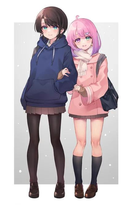 冬の制服でえと
#プロテインザスバル 
 #ルーナート 