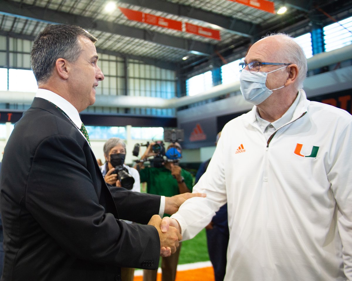 Coach Cristobal 🤝 Coach L 

Excited for what's to come for <a href="/CanesFootball/">Miami Hurricanes Football</a>!