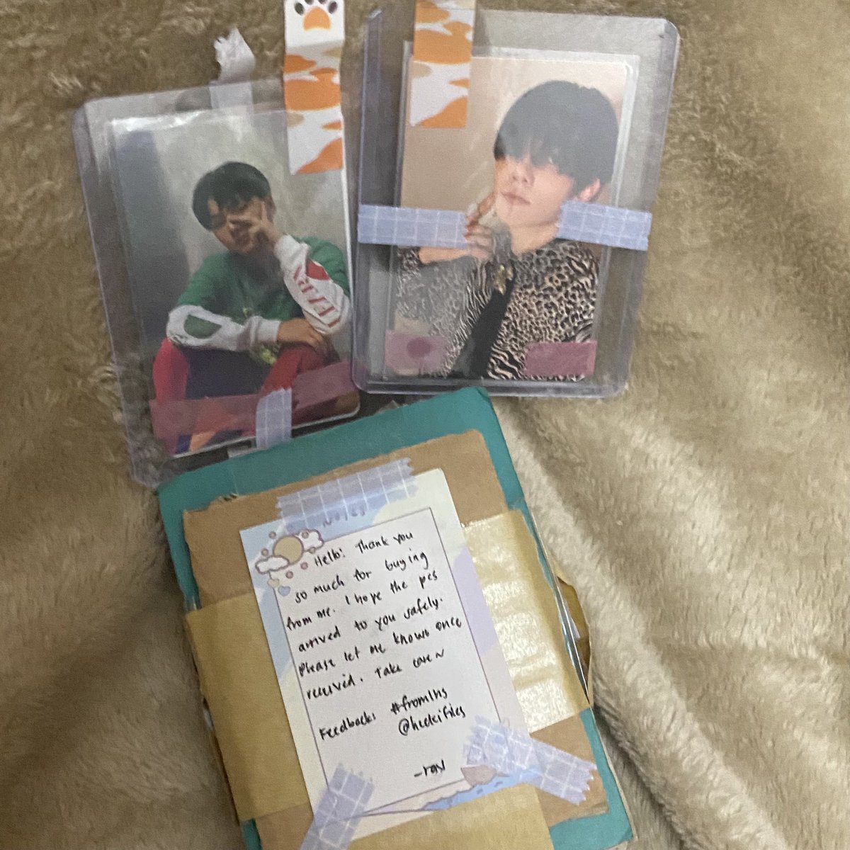 afeverpeach's tweet photo. 💌 #jimails
📬 @heekifiles 

hee poke cheek haver! thank you so much, rav for such a hassle free transaction! my pcs arrived safely! until the next budol ☺️ 

#fromlhs https://t.co/lw2aEXIBHJ