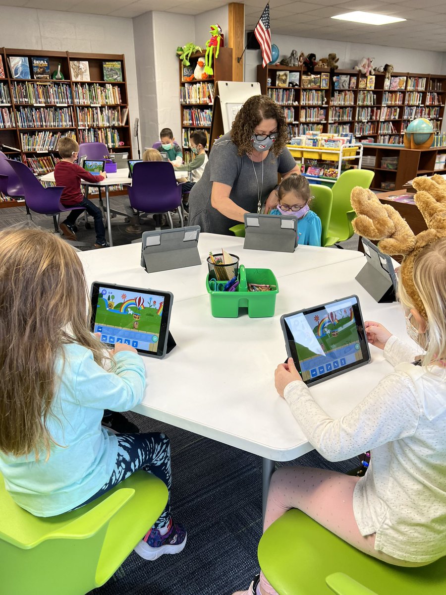 wwplib's tweet image. Kindergartners can code! #HourofCode2021 @codeorg @WWP_Dalers @superstarsin115