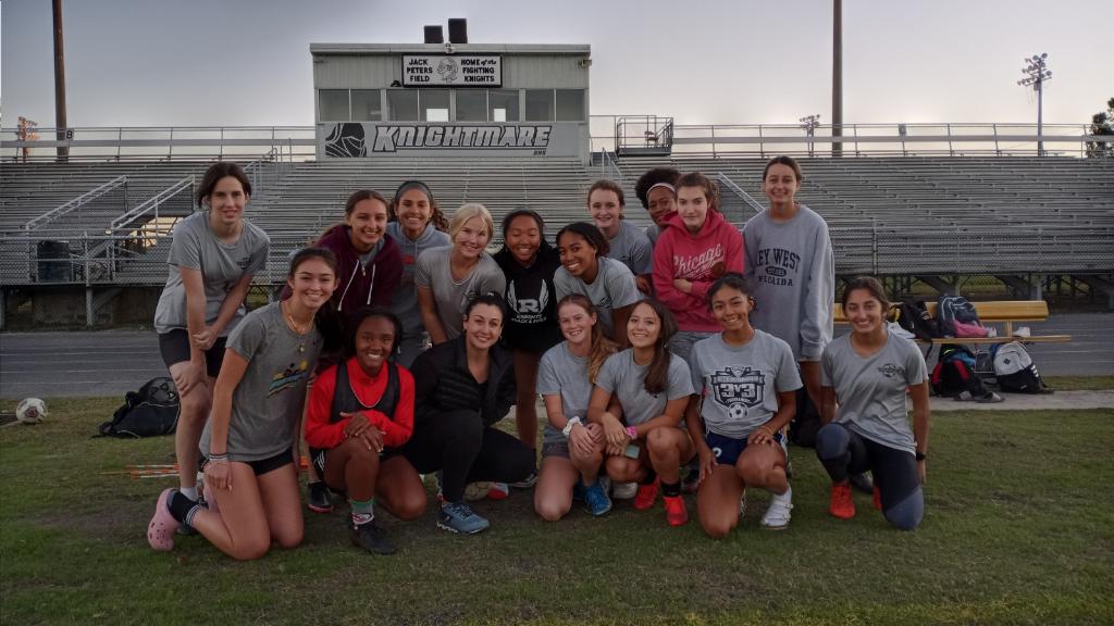 RHS_Girls_Soc's tweet photo. Thanks to RHS WSOC Legend and former Rice WSOC Captain Ruth Seleznick '13 for stopping by to meet with some of our current players.  You transformed our program when you played and continue to have a positive impact. https://t.co/RG1HWOwXM5