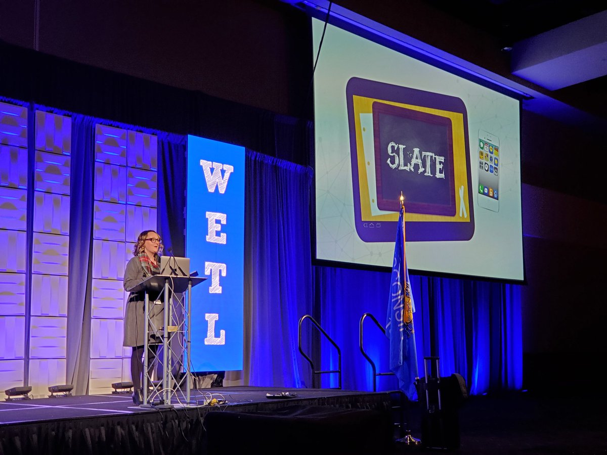 slateinwi's tweet photo. WETL bringing us back together in the main hall #slateinwi https://t.co/2zSpRaSLfd