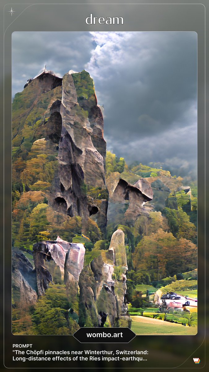 Martin_Suevite's tweet photo. Had to try out the #WomboDream AI app with the title of my doctoral thesis and the last two papers I co-authored. Yes, it is fun.
#Triassic #Impacts #Seismite #Sandspikes https://t.co/vltMRMqs3u