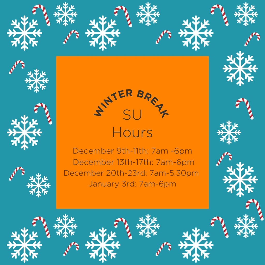 UTKStudentUnion's tweet photo. SU winter break hours❄️ https://t.co/HWa64UeKsD