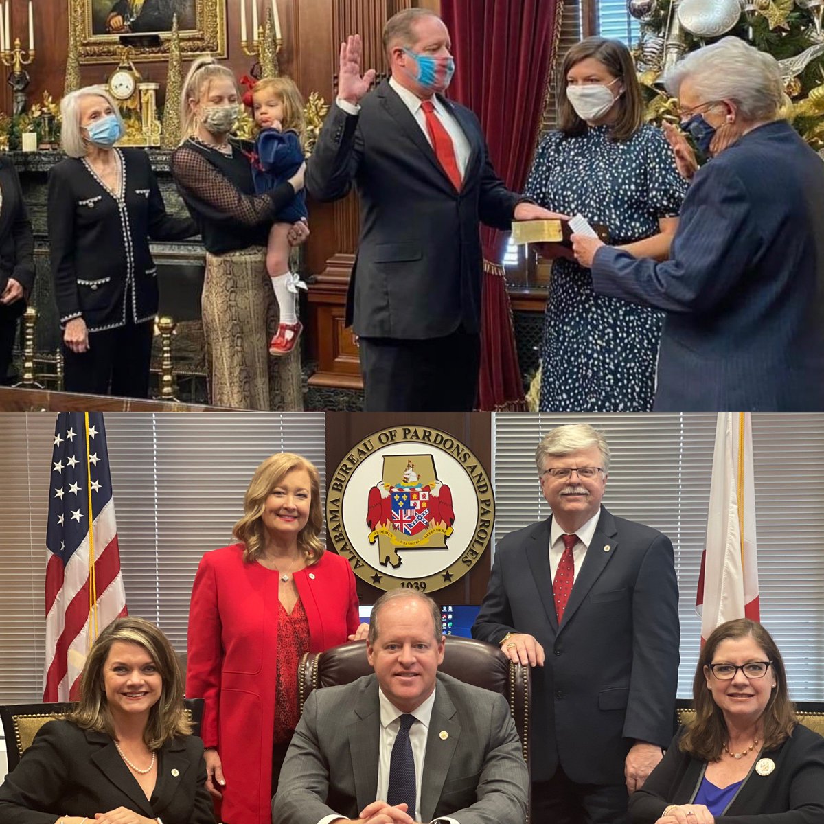 CarolHBullard's tweet photo. It’s hard to believe @sencamward was sworn in one year ago as Ex Dir of the Alabama Bureau of Pardons &amp; Paroles.  I am still humbled and honored to be the Chief of Staff at a Bureau full of so many amazing men and women.  There’s never a dull moment and good things are happening. https://t.co/XpCSi6zcPV