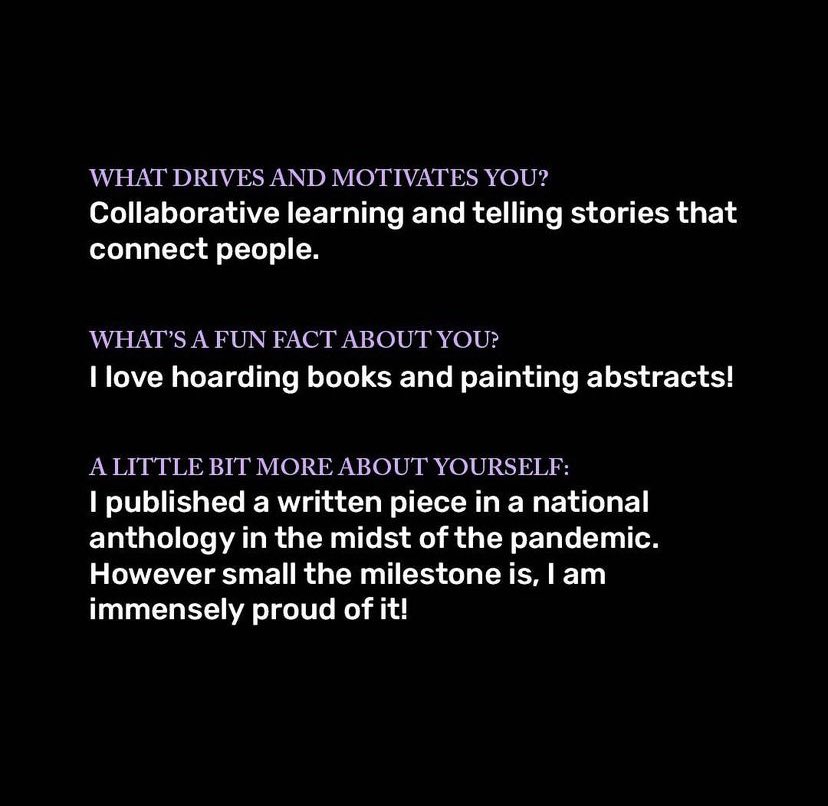 mediaxwomen's tweet image. Get to know our team! This week we want to highlight Liyana Shirin one of our Editorial Interns at MediaxWomen. What does MxW mean to you?

#mediaxwomen #digitalintern #bosslady #mediaxwomen #womeninmedia #womensupportingwomen #womeninbusiness #women #womenwholead #bossbabe