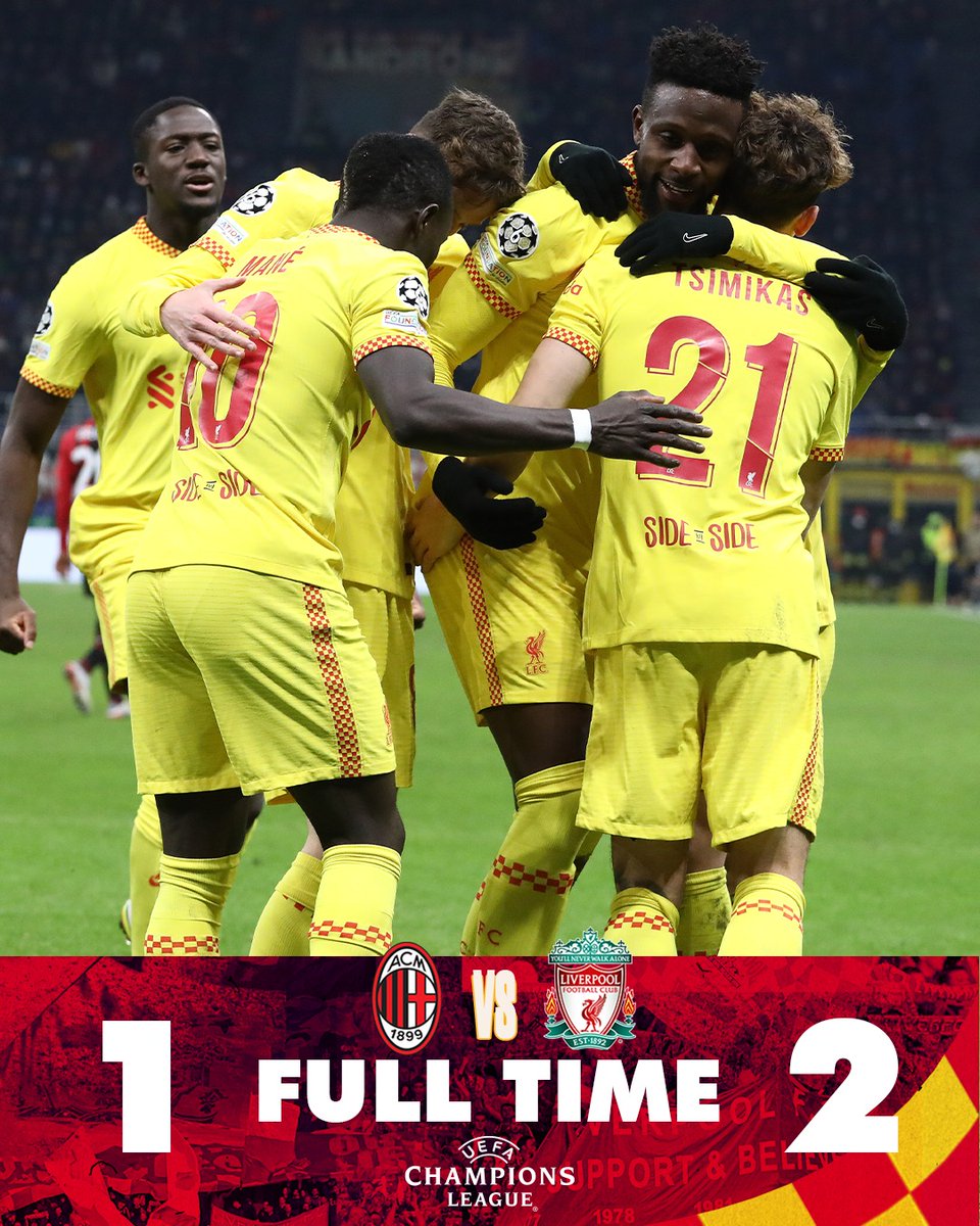 LFC's tweet photo. Rounding off our #UCL group by making it 18 points from 18 🟡🔴

𝗨𝗣 𝗧𝗛𝗘 𝗥𝗘𝗗𝗦 🙌 #ACMLIV https://t.co/vOYEUrSzPW