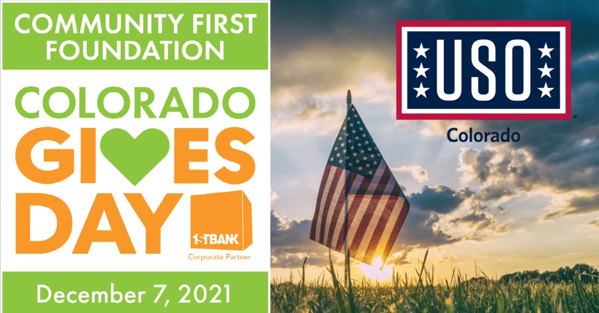 USOColorado's tweet photo. #COGivesDay is still going strong! Today's your chance to support USO Colorado. Guess what? With the $1.6 Million+ Incentive fund, every donation made at https://t.co/UwFI9xQsk4 for Colorado Gives Day, is worth even more. Give #MoreThanThanks https://t.co/2EWQKdGKXv