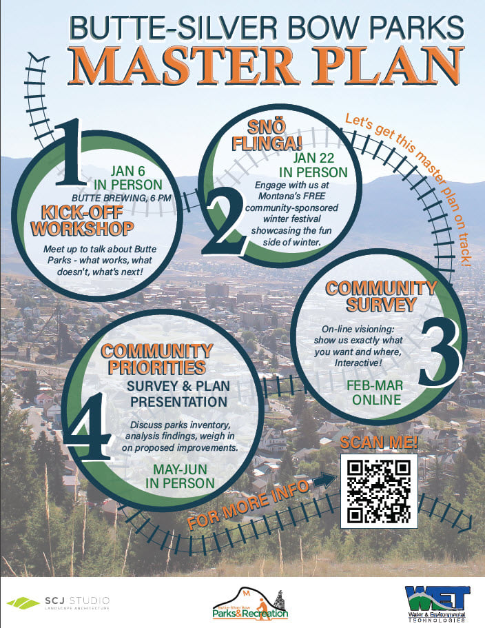 Make sure to participate in the upcoming Butte-Silver Bow Parks Master Plan!
co.silverbow.mt.us/2231/Master-Pl…