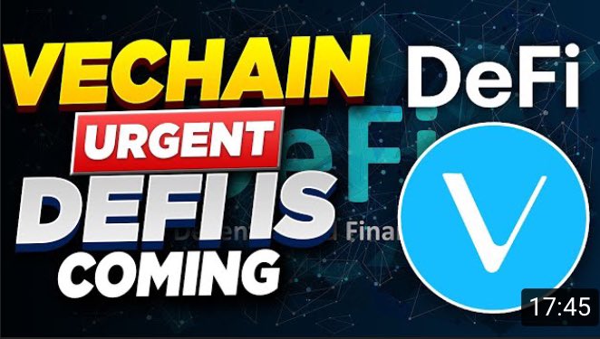 $MATIC Partners with $VET!!#VeChain DEFI getting ready to MOON!! Let’s Go #VeFam SEND IT!! 📈📈 TY <a href="/BoominSatoshi/">SatoshiBoomin Ⓥ</a> for the Video… DYOR &amp; BTD!! 

Watch it here 👉 youtu.be/f5hEBuXJyg8