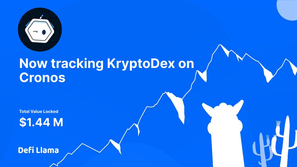 DefiLlama's tweet image. Now tracking @KryptoDex on @cronos_chain 

KryptoDEX is powered by InterDeFi with many winning components: a DEX with a very attractive trading fee, a launchpad with great IDO track record, a NFT marketplace, unique 3-type referral system and more.

defillama.com/protocol/krypt…