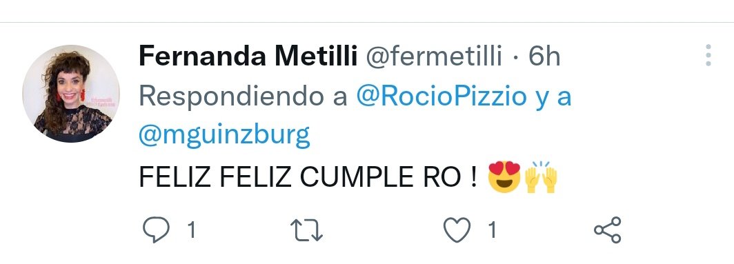 RocioPizzio's tweet photo. Gracias x el saluditooo. @fermetilli 🥰🤍🤩 https://t.co/dWDd4a1Mt4