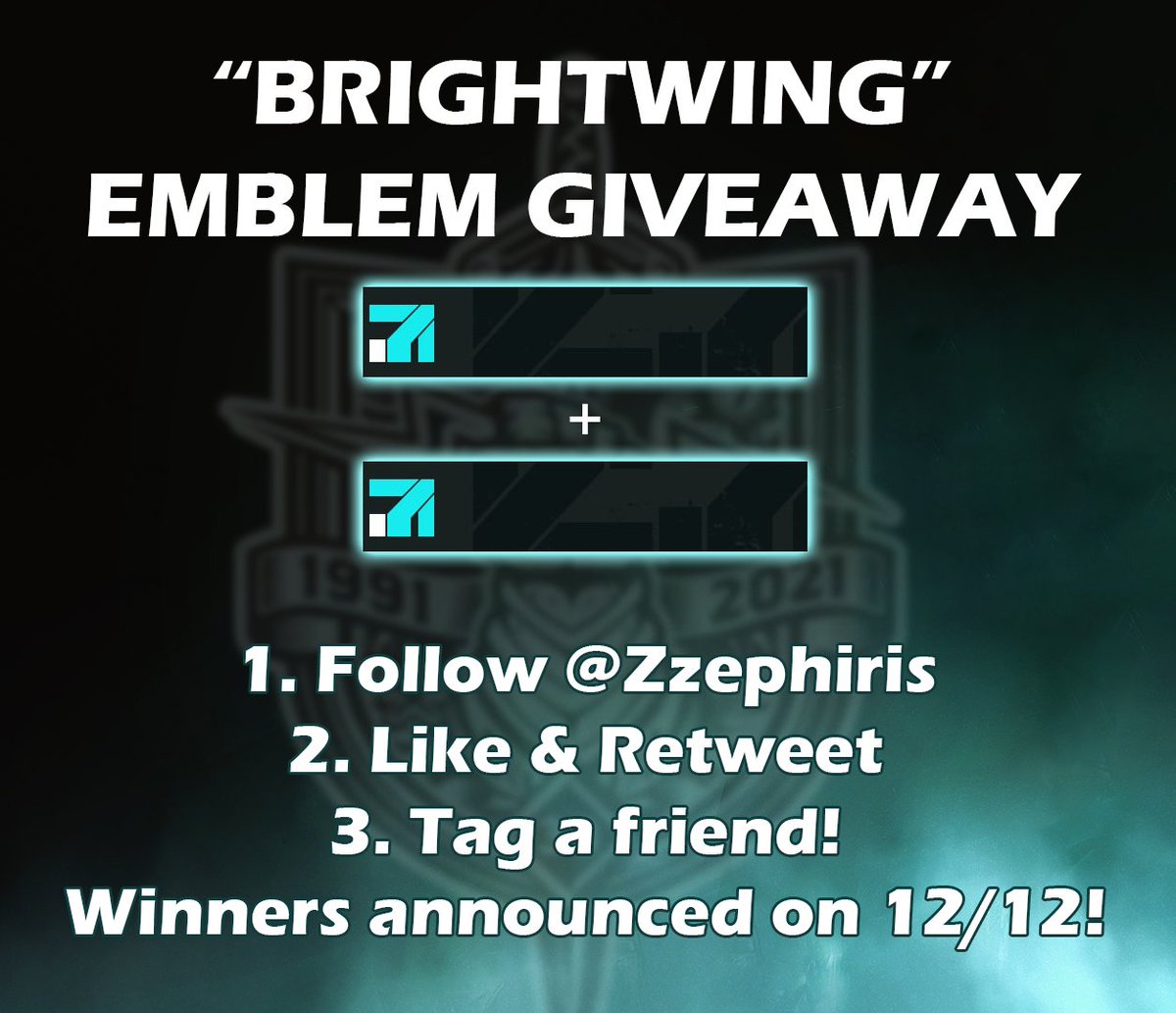 Zzephiris's tweet photo. To celebrate the release of the Bungie 30th Anniversary pack, I'm doing a giveaway of x2 #Brightwing emblem codes!

To participate:
1. Follow @Zzephiris 
2. Like &amp; RT
3. Tag a friend!

Winners announced on 12/12!
Good luck💙
#Destiny2 #Bungie30thAnniversary
@DestinyTheGame https://t.co/v78nZ3AEPq