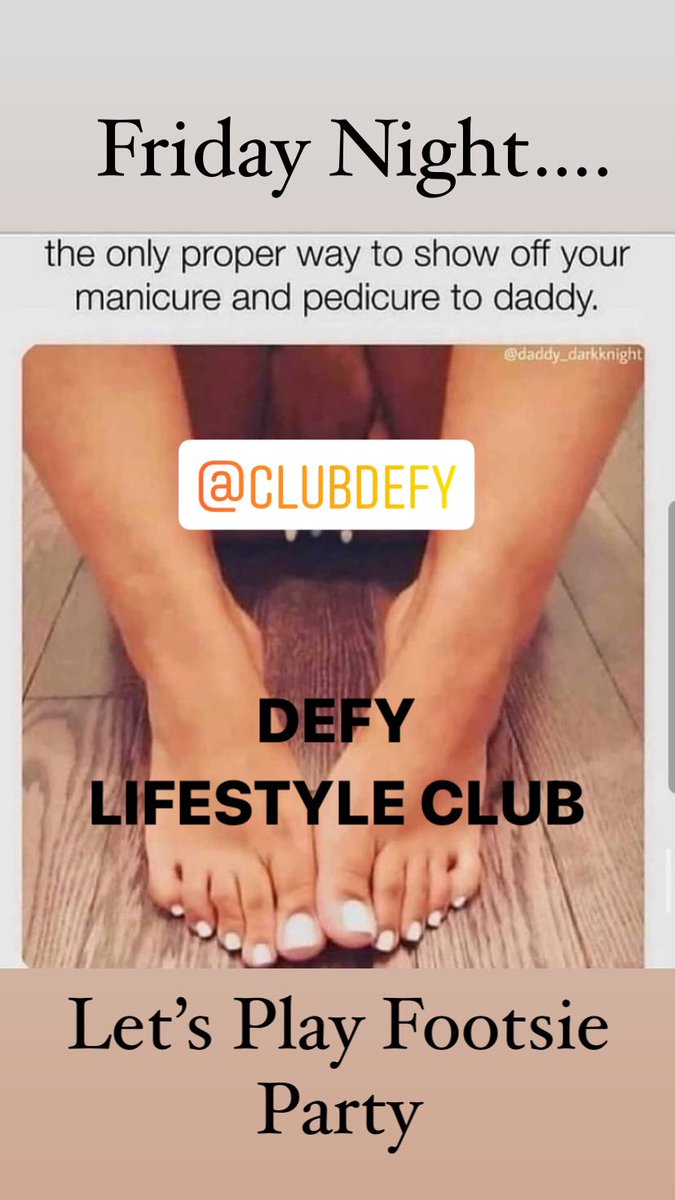 This Friday night at DEFY lifestyle Club!!! For all our foot worshiping, doors open at 9pm