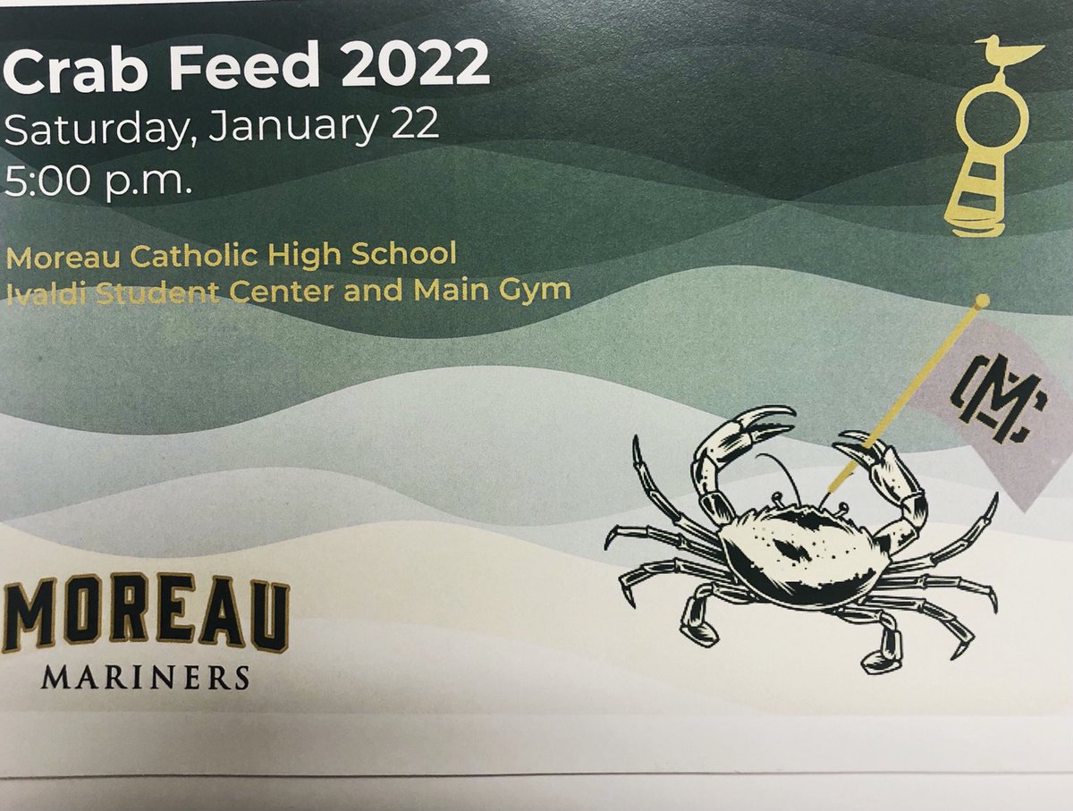 Come join us! moreaucatholic.org/give/crabfeed/