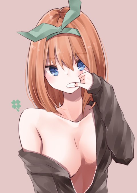 はぎぃ♟️mentuzzleの人さんがTwitterに投稿した中野四葉(五等分の花嫁)のイラスト。