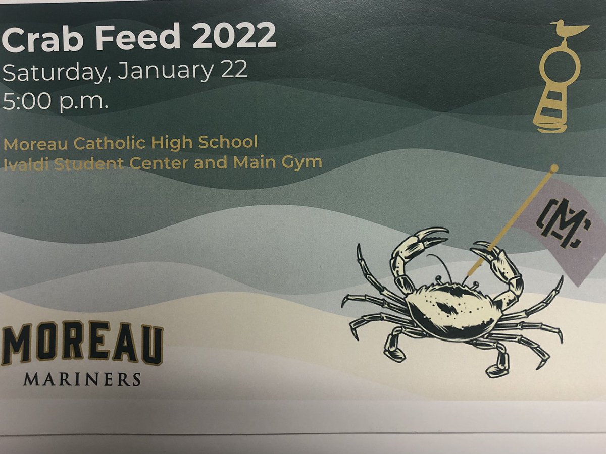 Come join us! moreaucatholic.org/give/crabfeed/