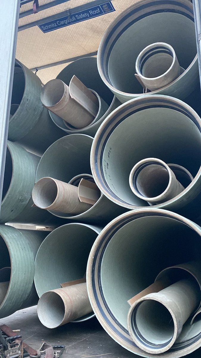 EndrinGjipali's tweet image. Unloading #GRP #pipes. 

#SpigaSRL #IdrometSiderSRL #Rorex