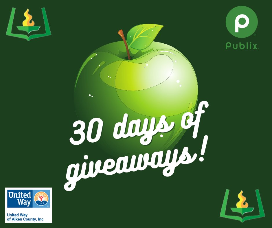 "30 DAYS OF GIVEAWAYS" CONTINUES THROUGH DEC. 17TH!

Publix of Aiken and North Augusta have donated gift cards in the amount of $20 each to help ACPSD educators support students with school supplies. 

Congratulations to Tuesday's winner, Kaylee Hilderbrand, of <a href="/JMSIndians/">Jackson STEM Magnet Middle</a>!