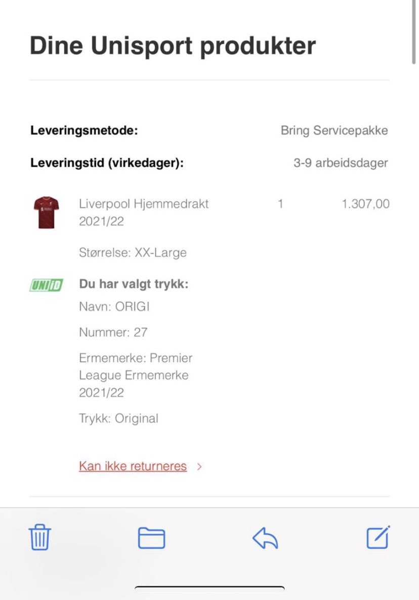 JLonkemoen's tweet photo. Sånn går det når @lund_96, i det 92. min, lover å kjøpe Origi-drakt hvis han scorer mot Wolves! https://t.co/aq37otFRJL