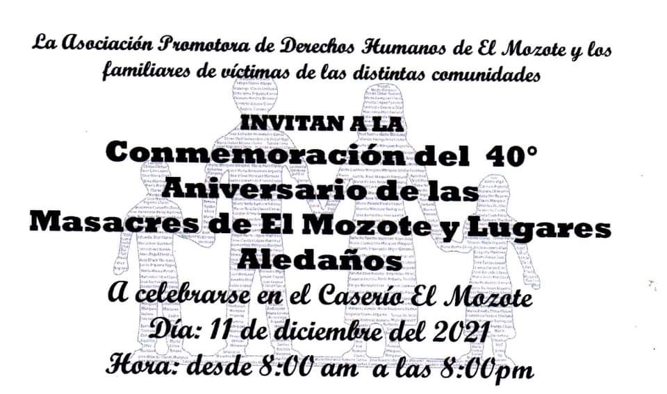APDHEM EL MOZOTE, MORAZAN, EL SALVADOR. tweet media