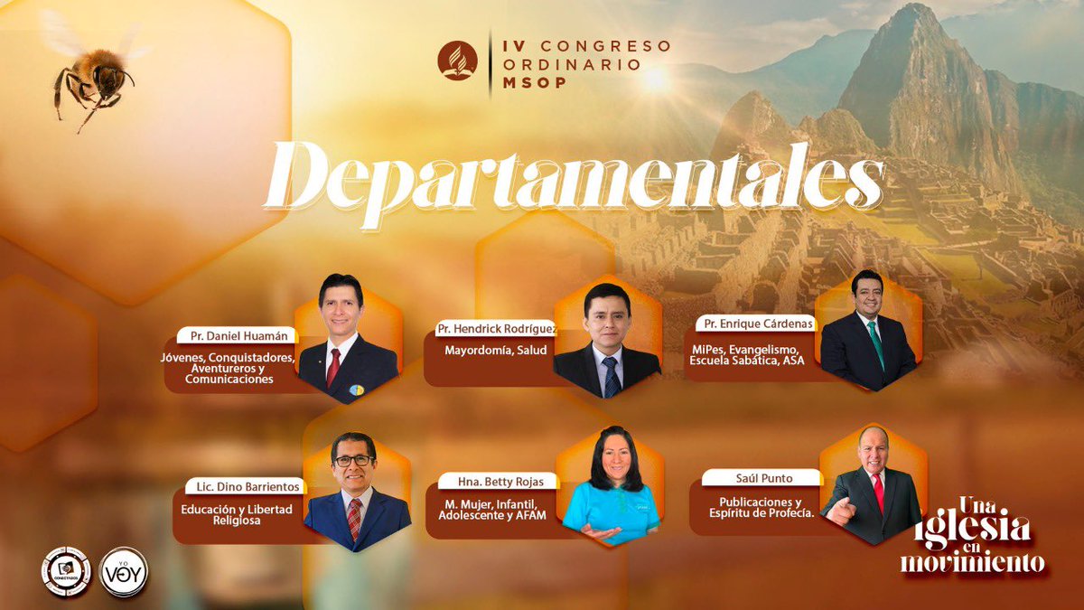 El IV Congreso Ordinario de la MSOP nombra a sus nuevos líderes de departamentos para el siguiente periodo administrativo. Dios los llene de sus bendiciones!!