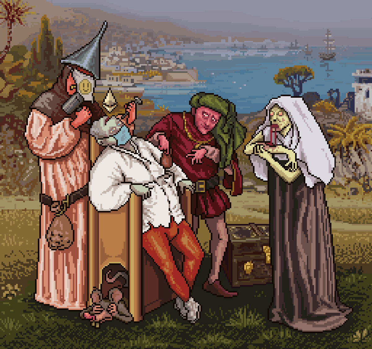 rata_yonqui's tweet photo. "Extraction of Quintessence"
22ETH on Second Market
https://t.co/lFaEHfBcYw
A reminder for this time of festivities. Be aware from the deceit, the greed and the envy.
And enjoy with your loved ones!
#Procul a Quattrocento series. https://t.co/6Lt8GVqfPm