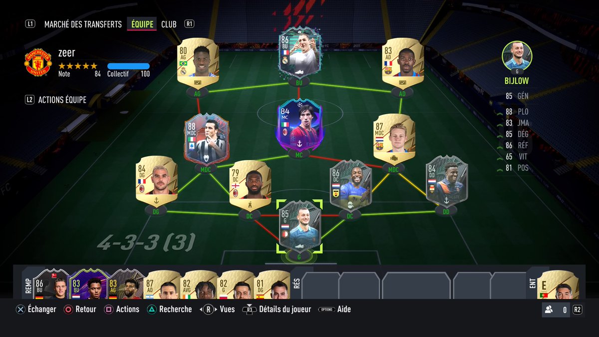 BonneauElias's tweet photo. @TwinsFifaHD Yo les twins voici mon équipe, je compte l'améliorer avec tomori OTW et vinigoat boost 83
Di natale pack dans un renfort heros 🇮🇹🐐
In game je joue en 442 avec nueve et Di natale en pointe 
Alors victoire ou défaite cette équipe ? https://t.co/rjRE8pOuAR