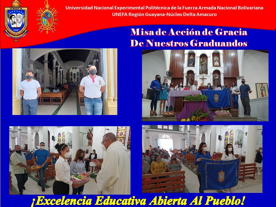 deltaunefa's tweet photo. Misa de Acción de Gracia de nuestros graduandos
#UnefaExcelenciaEducativa
#UNEFA @angiolillofp @Marlonjuventud  @lexalmeida3 https://t.co/ZlB6j1VD1A
