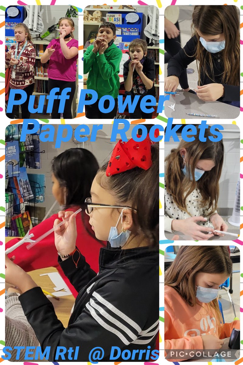 watts618's tweet photo. 3, 2, 1, blast off! This puff powered paper rocket Jet Propulsion Laboratory project was a blast for the kids. Next we up our game and see what it takes to make a pool noodle rocket take flight.
#STEMeducation
#VirtualMoonshot
#NASA
@DorrisSchool
@CUSD10 https://t.co/LpMyc9hUuD